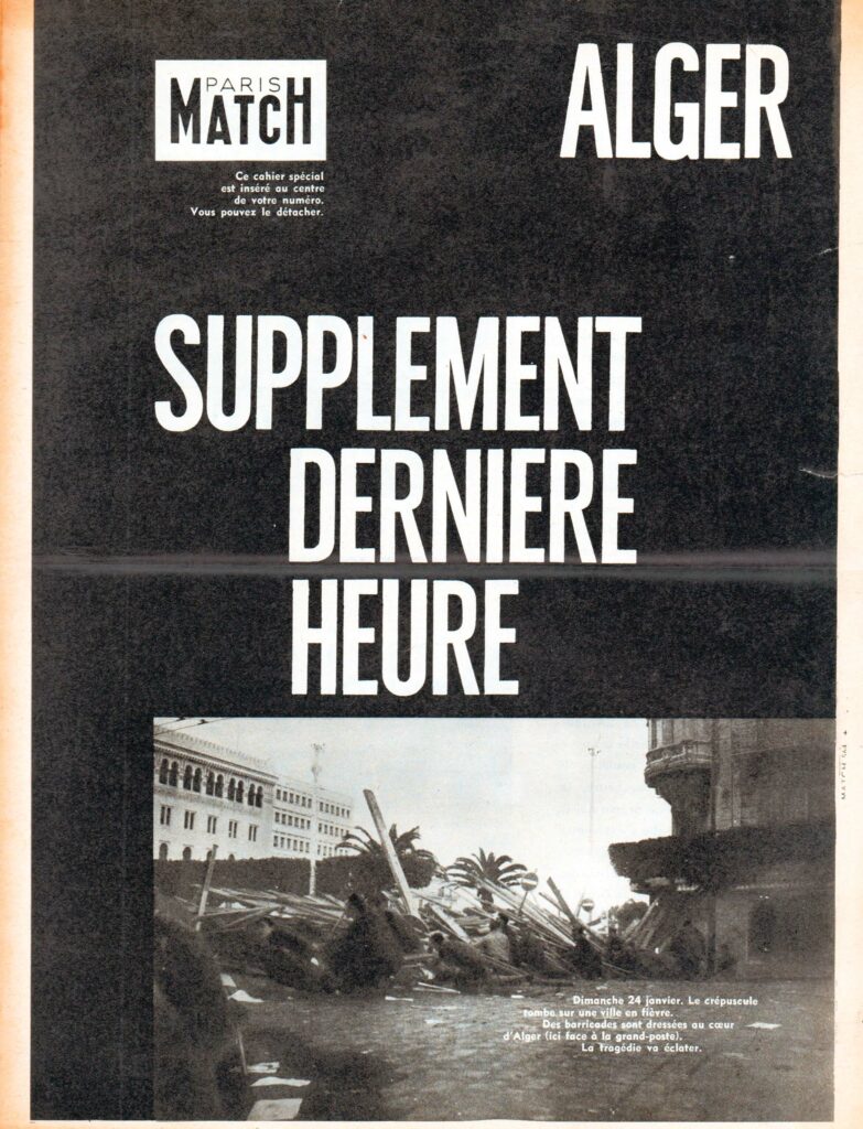 zeldzame vintage tijdschriften Algerije Frankrijk oorlog opstand kolonialisme Algiers betoging