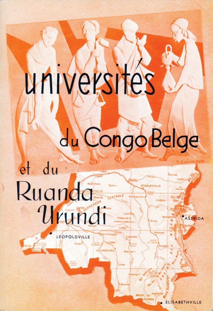 seltene Vintage-Magazine Kongo Universitäten Statuten Laboratorien Studenten Zuordnung wissenschaftliche Forschung Lovanium Studentenwohnheim