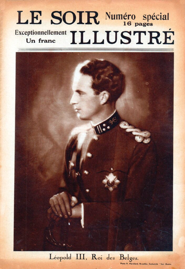 seltene Vintage-Magazine König Leopold III Inthronisierung Tod von Albert I Beerdigung Königin Astrid Brüssel