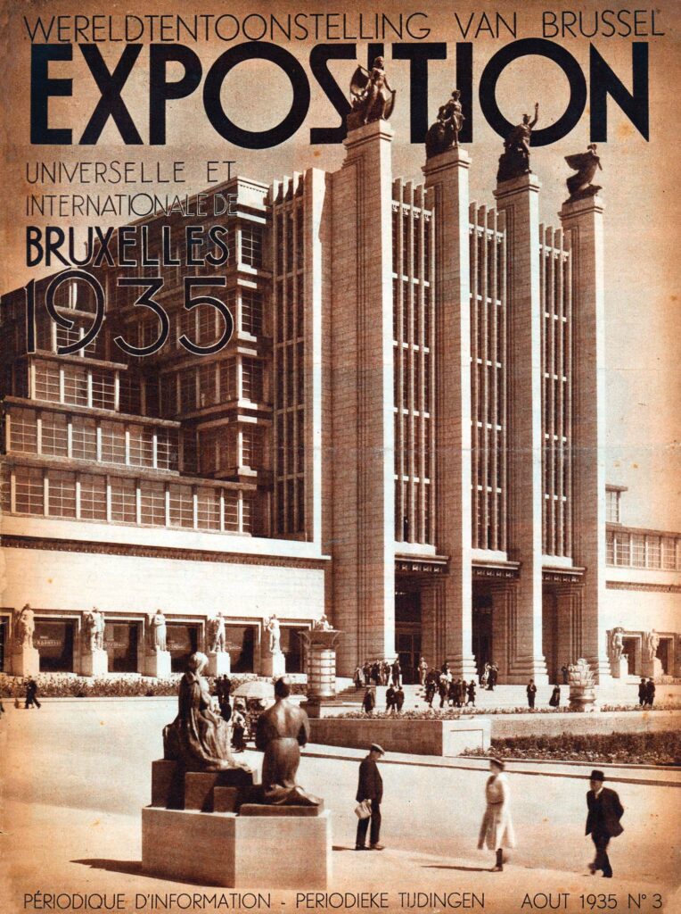 rare vintage magazines world fair Brussels 1935 countries Belgium palaces pavilions programme entrance price plan old brussels parks attractions