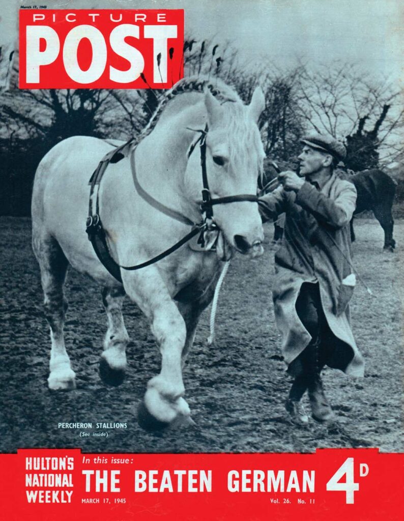 photo de magazine après la seconde guerre mondiale allemagne victoire mandalay bruxelles chevaux