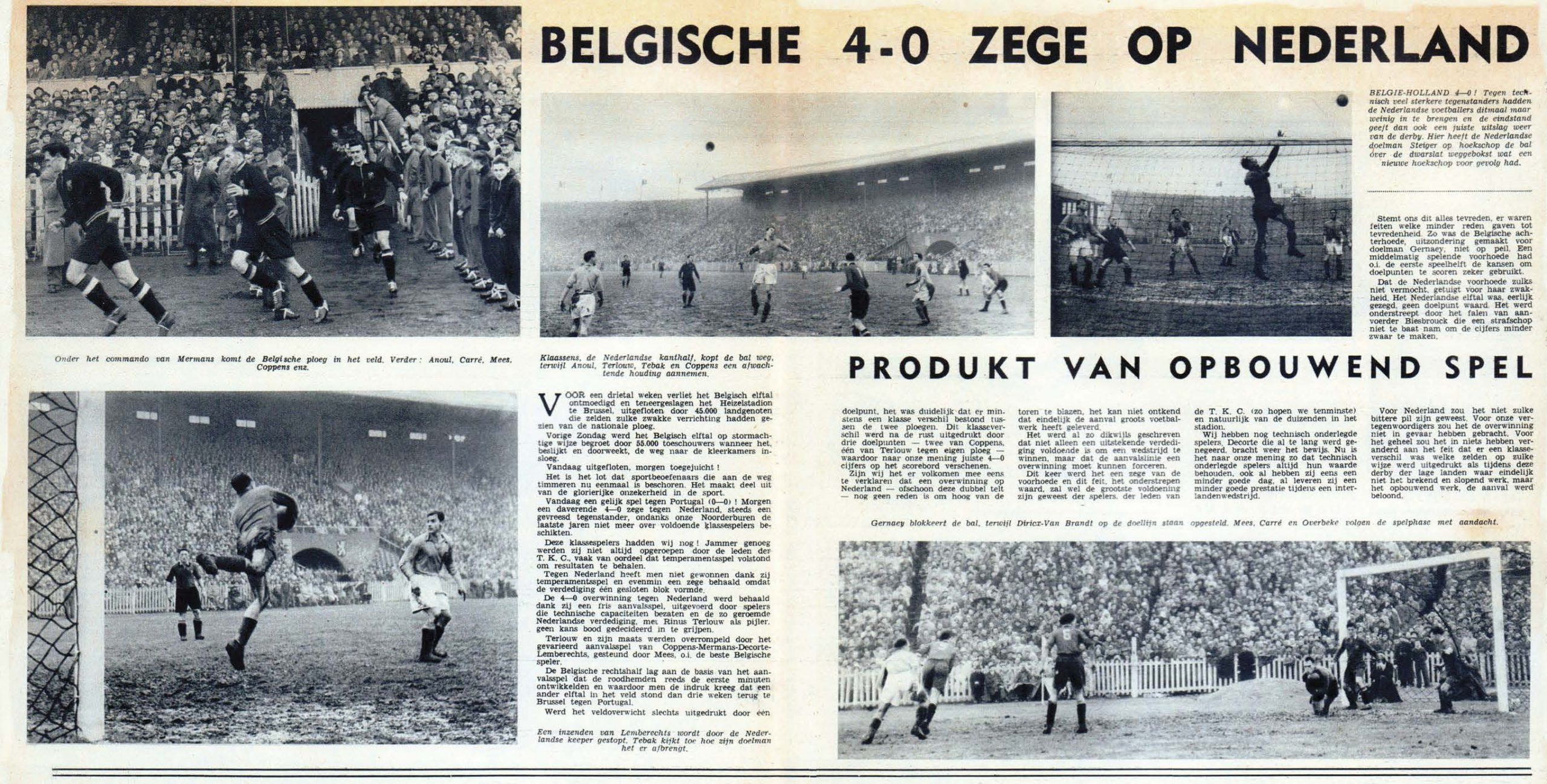 Voetbal België Nederland 4 - 0