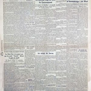 seconde guerre mondiale La libre Belgique journaux
