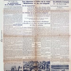 La libre Belgique 1939 1113 newspaper second world war