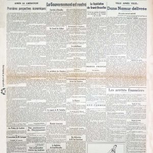 La libre Belgique 1944 09 10 newspaper second world war