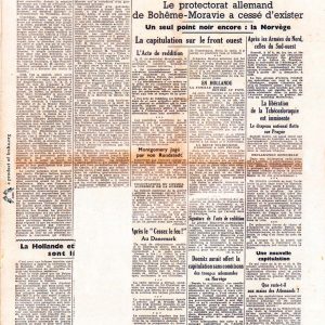 La libre Belgique 1945 05 07 newspaper second world war