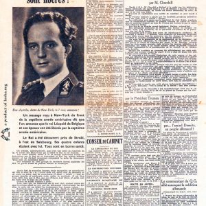 La libre Belgique 1945 05 09 Leopold 3