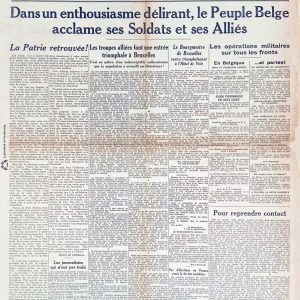 La nation Belge 1944 09 06 journal seconde guerre mondiale