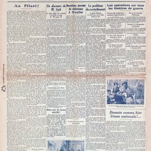 La nation Belge 1944 09 07 journal seconde guerre mondiale