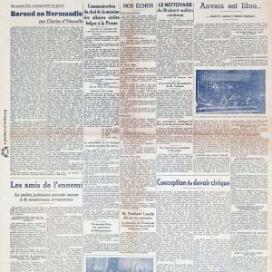 La nation Belge 1944 09 10 journal seconde guerre mondiale