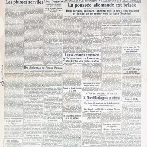 La nation Belge 1944 12 29 journal seconde guerre mondiale