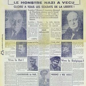 Le quotidien 1945 05 07 newspaper second world war