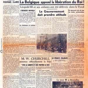 Le quotidien 1945 05 09 krant tweede wereldoorlog