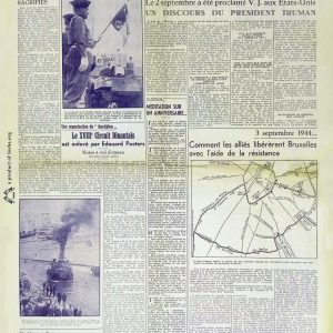 Le quotidien 1945 09 03 zeitung zweiter weltkrieg Krieg