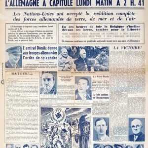 Le soir 1945 05 07 newspaper second world war