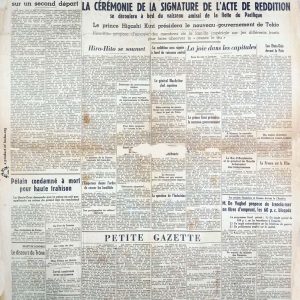 Le soir 1945 08 17 krant tweede wereldoorlog