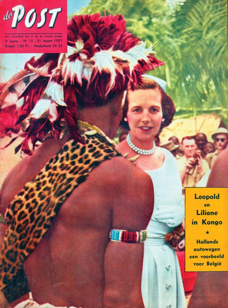 De post King Leopold and Liliane in Congo