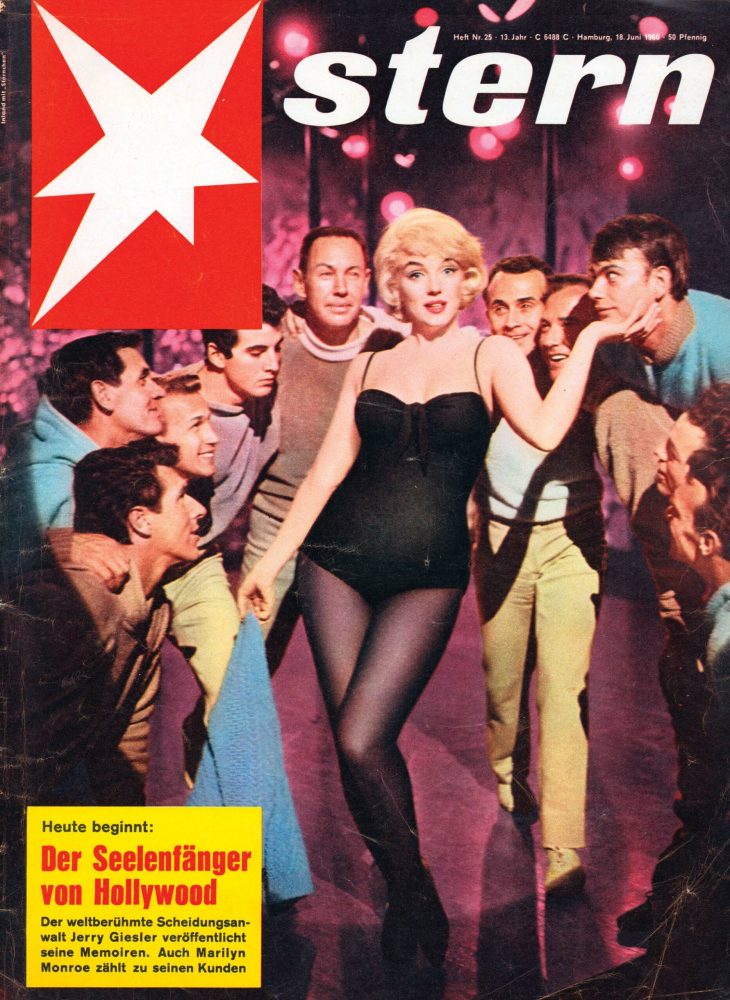 Marilyn Monroe Israël Joden Eichmann ontvoert naturisme vakantie hotel Pasternak begrafenis Hollywood humor op televisie