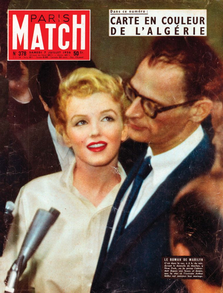 Marilyn Monroe marries Arthur Miller invasion in Poland Algeria