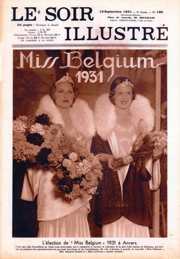 le soir illustré de verkiezing van Miss Belgium 1931 antwerpen anvers