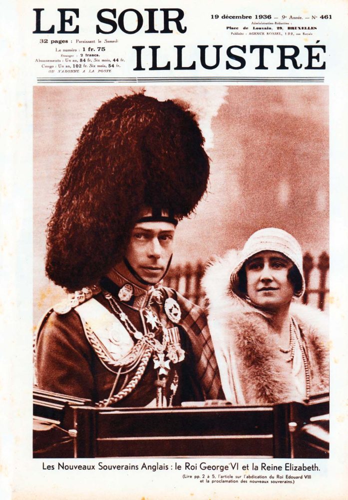 le soir illustré george VI en koningin elizabeth