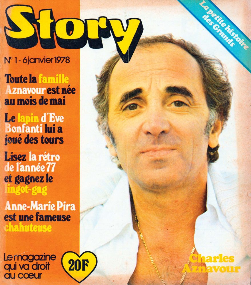 retour sur l'année 1977 Charles Aznavour