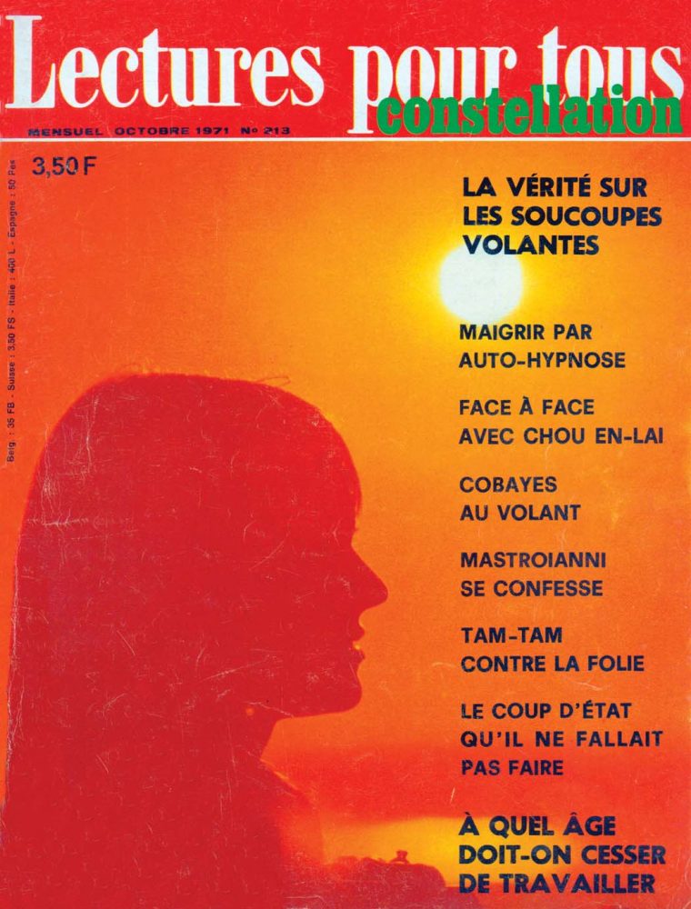 magazine lectures pour tous flying saucers hypnosis slimming chou en-lai mastroianni working up to 65