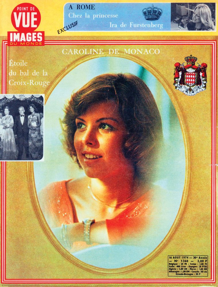 magazine point de vue Caroline of Monaco Red Cross ball