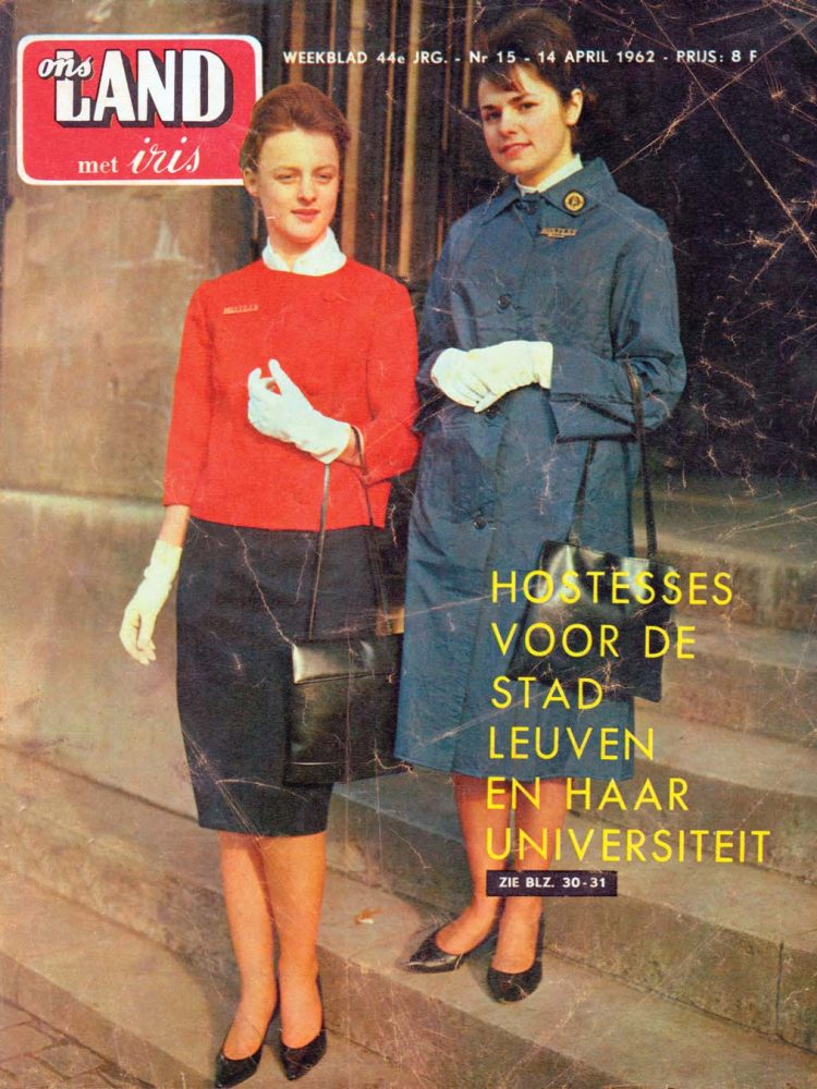 vintage magazine hostessen in Leuven en de universiteit
