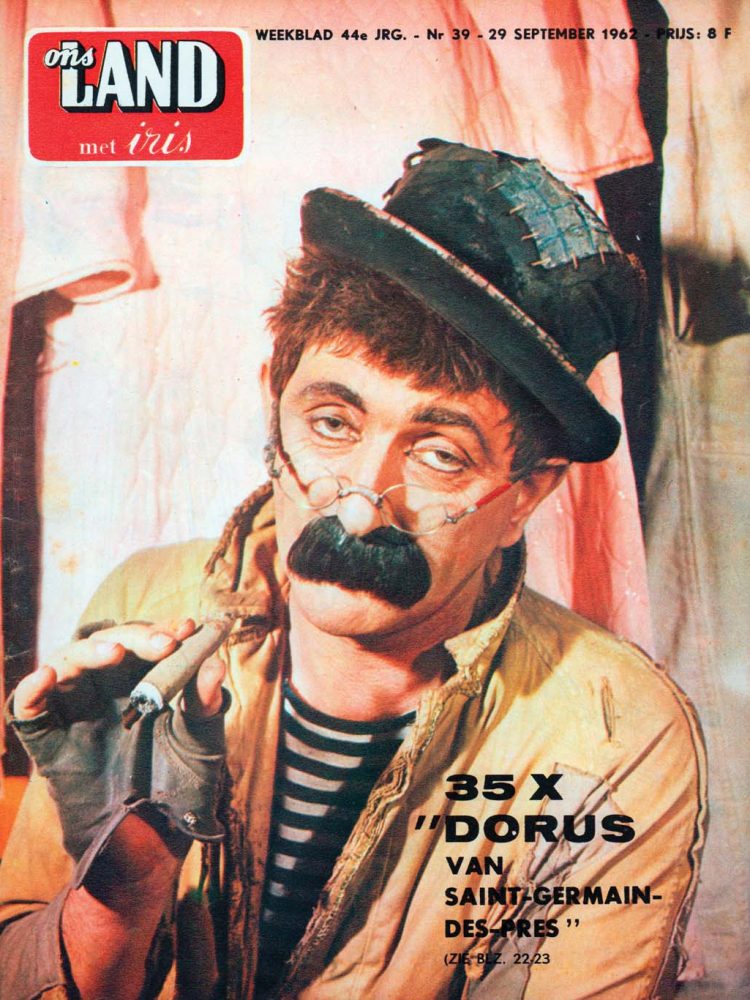 vintage tijdschriften Dorus stand up comedean